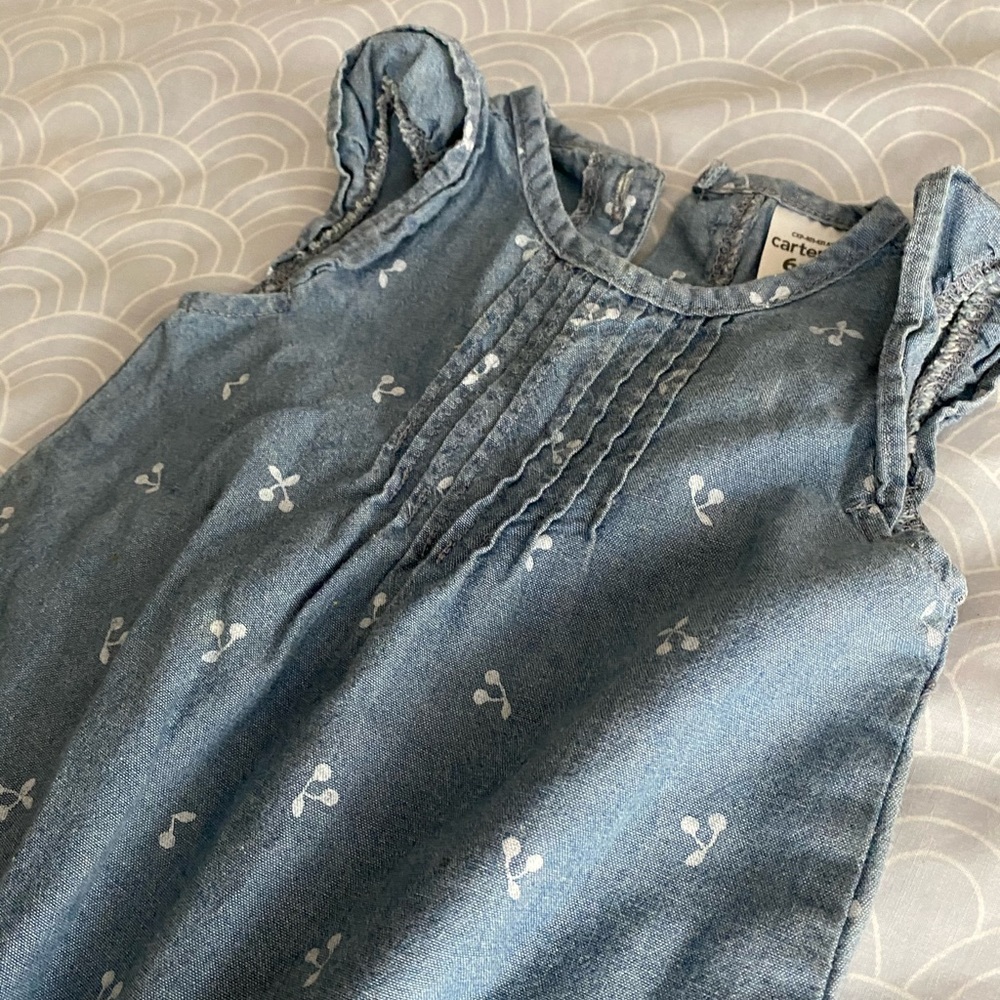 Carters Blue Romper/Jumpsuit